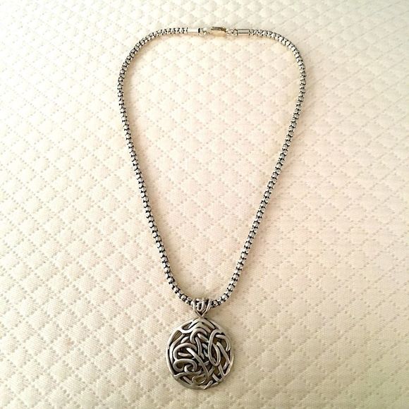 SILPADA Intertwined Circle Oxidized Sterling Silver Knot Pendant S1691 - Picture 9 of 12